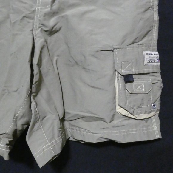 TOMMY HILFIGER | medium | Olive Green Cargo Shorts / Swim Shorts | NWOT - Picture 7 of 16